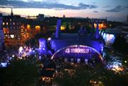 The Udderbelly inflatable venue in Edinburgh, Scotland
