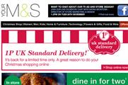 Marks & Spencer drives online shopping with 1p offer