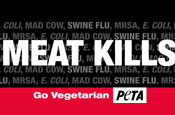 Meat Kills: latest campaign from Peta