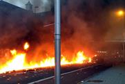 Citizen journalism: Twitter pic from the London helicopter crash