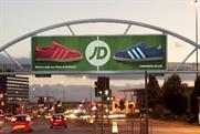JD Sports: the first advertiser to use JCDecaux's Trafford Arch site