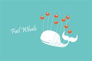 The Fail Whale appears when Twitter is experiencing downtime