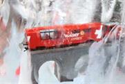 Curb installs ice blocks in the capital