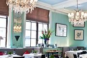 Fine dining restaurant 1776 is a more intimate space featuring chandeliers