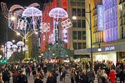 Christmas rush: yet to get into full swing