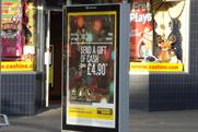 Clear Channel Outdoor: bus shelter screen in Above Bar Street, Southampton