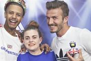 David Beckham: stars in the adidas 2012 'photo booth' campaign
