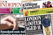 Independent and Evening Standard: to merge 60-strong sales force