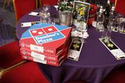 Domino's pizza was on the menu