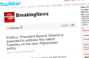 Breaking News: MSNBC.com takes control of  Twitter feed