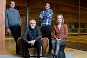From left: Dave Luhr, agency president; co-founder and global management team chairman Dan Wieden; and Mark Fitzloff and Colleen DeCourcy, global co-executive creative directors.