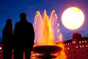 The Tropicana sun rises over Trafalgar Square