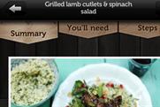 Top spot: Jamie Oliver's latest recipe app is number one on the BR chart 