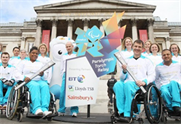 Paralympic torches will be lit high on the hills