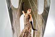 Alice Temperley dress modelled at The Hepworth Wakefield gallery