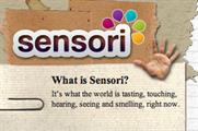 Twitter feed: showing any tweets that reference any of the five senses in real-time