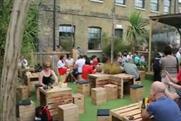 The back yard space at Kiwi House