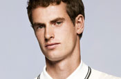 Murray: modelling for Fred Perry