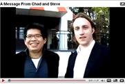 Departing: Chen, left, with YouTube co-founder Chad Hurley