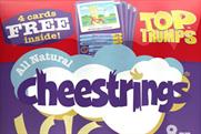 Cheestrings: offering in-pack Top Trumps cards