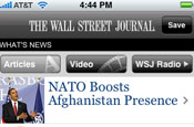 Wall Street Journal: free iPhone app
