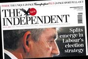 The Independent: reduced media section