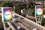 Ocean Outdoor: the Two Towers display on the A4