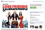 The Facebook app for How to Lose Friends & Alienate People
