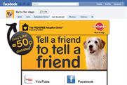 Pedigree is running ads on Facebook and YouTube