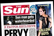 The Sun: X Factor coverage
