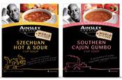 Harriott: launches branded cup soup