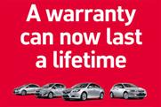 Vauxhall: latest campaign promotes lifetime warranty offer