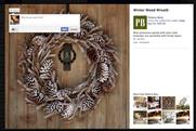Facebook Pottery Barn page: new want button
