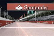 The video shows a simulated Grand Prix in London