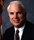 Sen John McCain: giving lecture in honour of Alistair Cooke