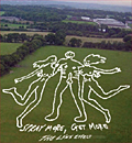 Lynx: ad on the Gatwick flightpath
