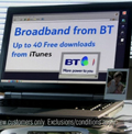 BT Broadband: iTunes promotion