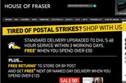 House of Fraser drops Royal Mail