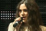 Eliza Doolittle: singing at the Coca-Cola Future Flames launch at London's Westfield 