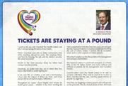 The Health Lottery: Richard Desmond prints full page ads