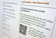 Radisson Edwardian: introduces QR to menus
