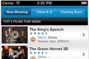 Odeon app: takes fourth spot on its debut in the BR chart