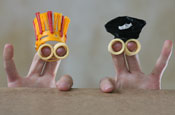 Hula Hoops: Village People finger puppet ad