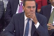 James Murdoch: at the Select Committee on Tuesday