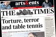 The Times: cover features an interview with Peter Moore