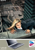 Vaio: Gyro design ads and identity