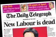 The Daily Telegraph declares 'new Labour dead'
