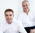 James (l) and Rees: launching If