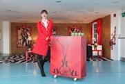 Serving at The Design Museum's Louboutin exhibition
