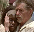 John Hurt: with co-star Claire Hope-Ashitey
